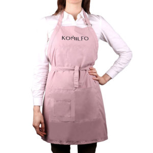 Apron Komilfo, powder, short