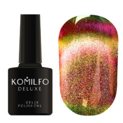Gel Polish Komilfo 9D Cat's eye 001 (coral orange, magnetic), 8 ml