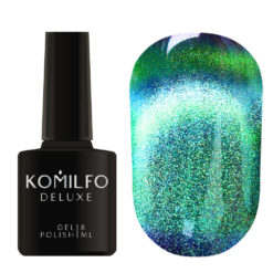 Gel Polish Komilfo 9D Cat's eye 006 (turquoise green, magnetic), 8 ml