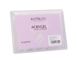 Komilfo Top Nail Forms, Almond - Верхние формы для наращивания, миндаль, 120 шт