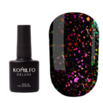 Komilfo No Wipe Chameleon Top - top without a sticky layer with unicorn flakes, 8 ml