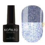 Komilfo Luminous Collection L003 (blue, with sequins, reflective), 8 ml