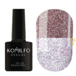 Komilfo Luminous Collection L004 (beige, with sequins, reflective), 8 ml
