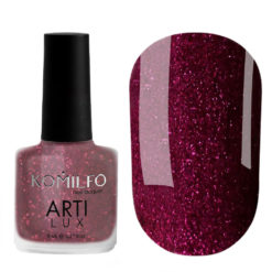Komilfo ArtiLux Лак для нігтів 024 (бургунді, з мікроблеском), 8 мл