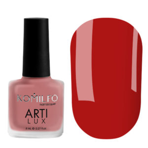 Komilfo ArtiLux 020 nail polish (red, enamel), 8 ml