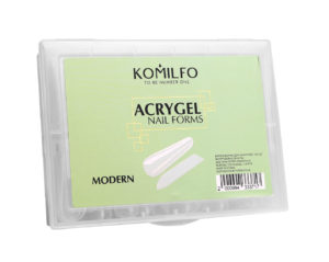 Komilfo Top Nail Forms, Modern - Верхние формы для наращивания, современный миндаль, 120 шт