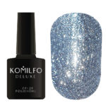 Komilfo Liquid Glam Gel LGG010 (серебристо-голубой, блестки), 8 мл