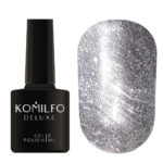 Komilfo Liquid Glam Gel LGG002 (серебристо-серый, блестки), 8 мл