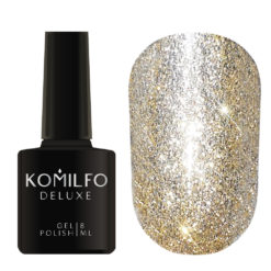 Komilfo Liquid Glam Gel №LGG003 (золотистий, блискітки), 8 ml