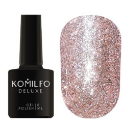 Komilfo Liquid Glam Gel LGG006 (лиловый, блестки), 8 мл