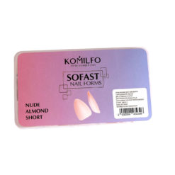 Komilfo SoFast Nail Forms Nude Almond Short, 360 pcs