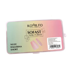 Komilfo SoFast Nail Forms Nude Ballerina Short, 360 шт
