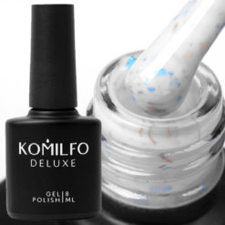 Komilfo Potal Base P008 (молочный с голубой и золотой поталью), 8 мл