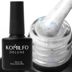 Komilfo Potal Base P008 (молочный с голубой и золотой поталью), 8 мл