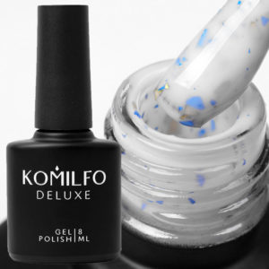 Komilfo Potal Base P009 (молочный с синей и золотой поталью), 8 мл