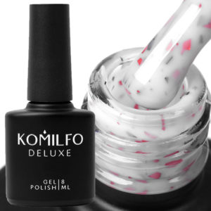 Komilfo Potal Base P018 (белый с розовой и черной поталью) , 8 мл