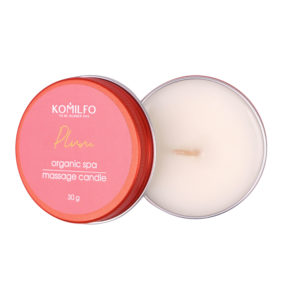 Масажна свічка Komilfo Massage Candle - Plum, 30 g
