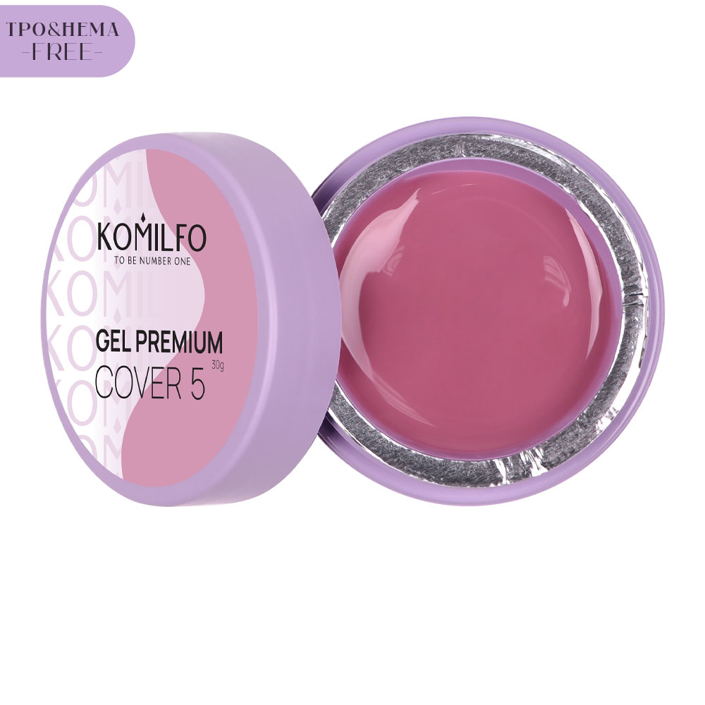 Komilfo Gel Premium Cover 5 HEMA/TPO free, гель для ногтей, 30 г